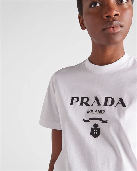 prada t-shirt dam|prada tops for women.